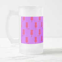 Feline Fun Forever Whimsical Red Cats Lilac