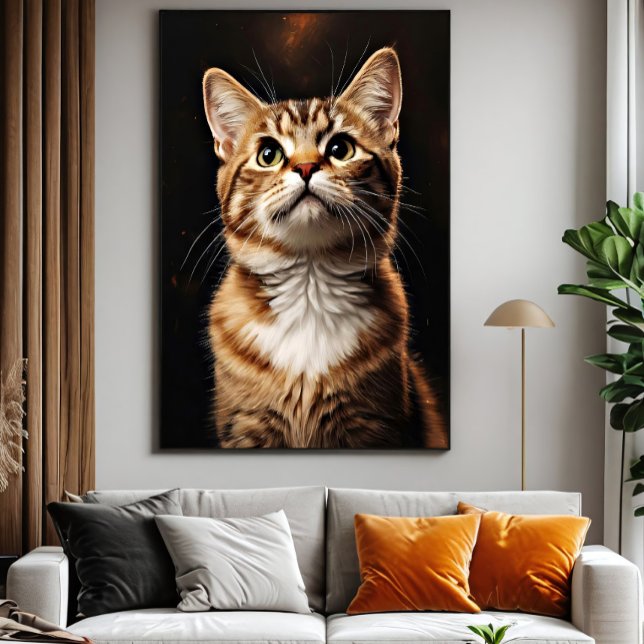 Feline Gaze Canvas Print (Creator Uploaded)