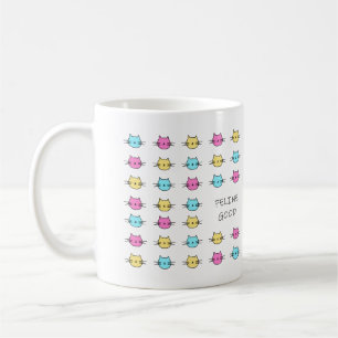 Feline Good Rainbow Cat Mug