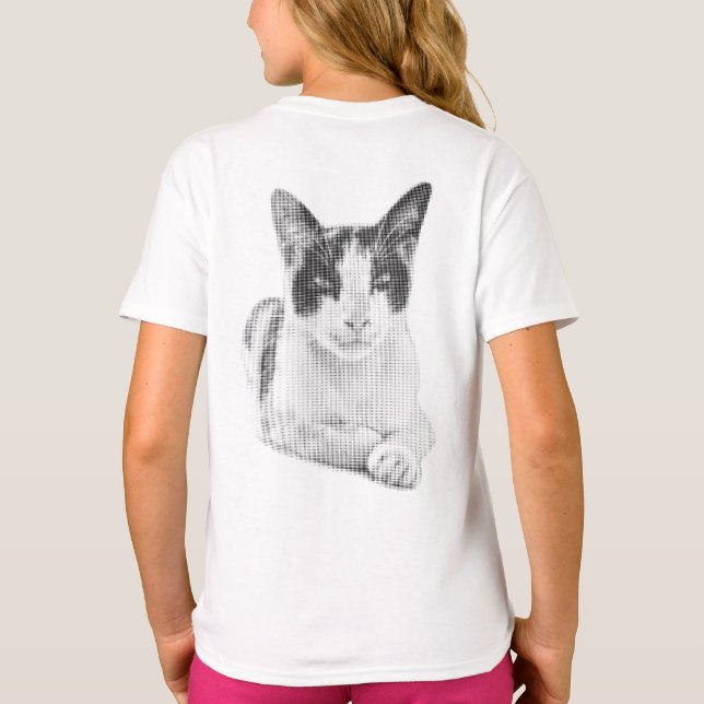 Feline Halftone T-Shirt (Back)