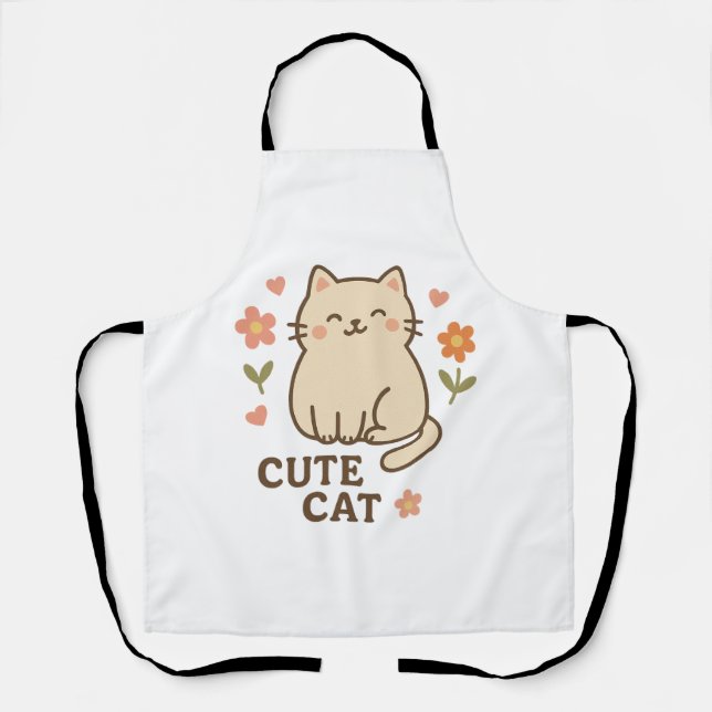Feline in Bloom Apron (Front)