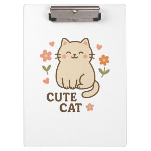 Feline in Bloom Clipboard
