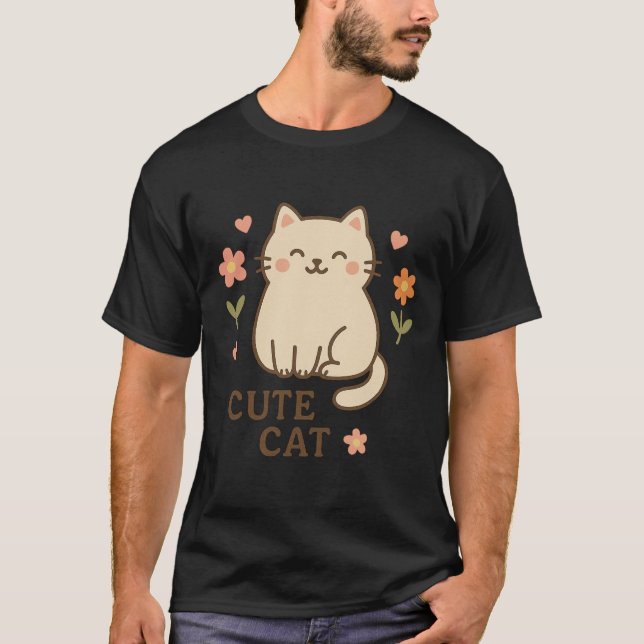 Feline in Bloom T-Shirt (Front)
