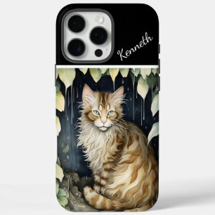 Feline In The Rain iPhone 16 Pro Max Case
