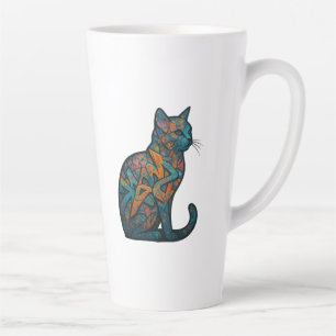 Feline Inferno   Latte Mug