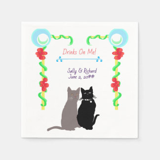 Feline Like We're Getting Married Wedding Napkins
