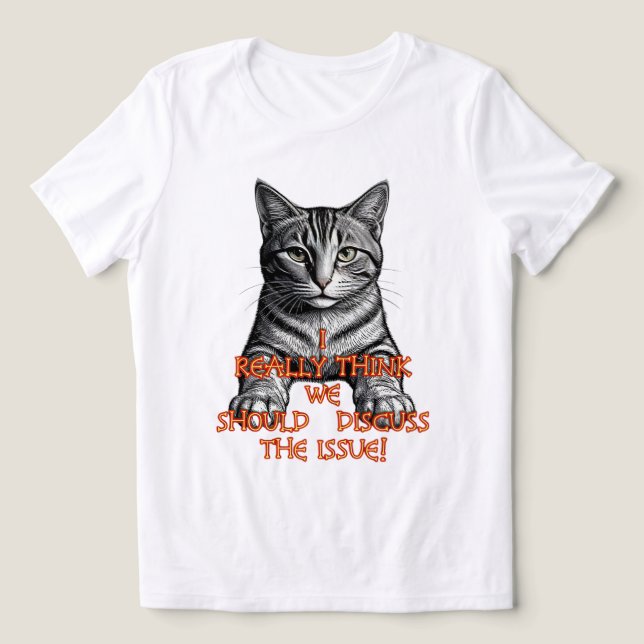 FELINE LOGIC Tri-Blend SHIRT (Design Front)