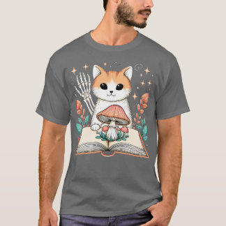 Feline Lover Skeleton Hand Halloween Pet Women Gir T-Shirt