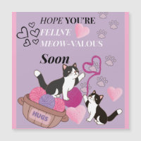 "FELINE meOw-Valous magnetic card