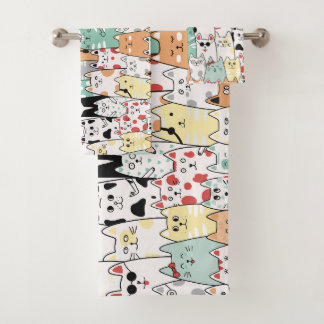 Feline Mischief Bath Towel Set