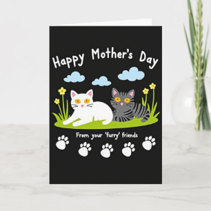 Feline Mothers Day Friends Card