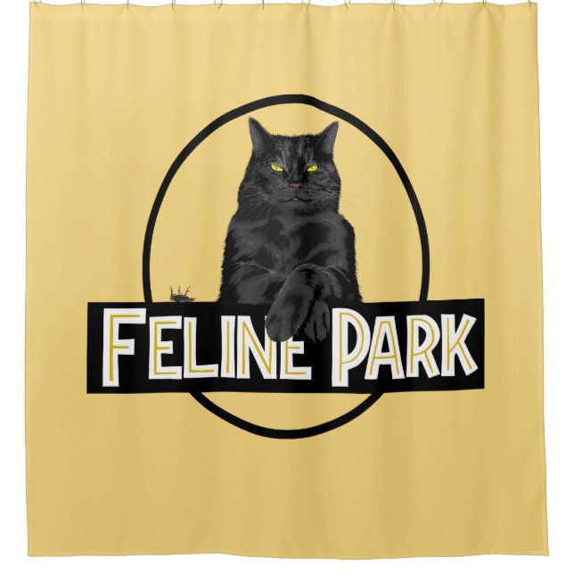 Feline Park Shower Curtain (Front)