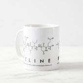 Feline peptide name mug (Front Left)