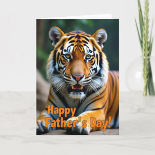 Feline Portrait Fathers Day Card