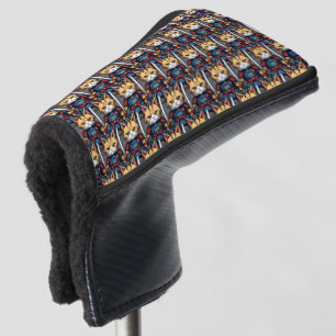 Feline Samurai Warrior Golf Head Cover