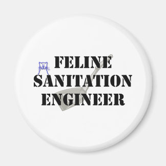 Feline Sanitation Engineer Magnet