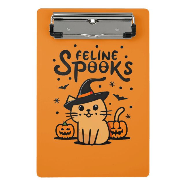 Feline Spooks Mini Clipboard (Front)