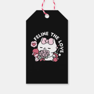 Feline the Love - Cute Valentine’s Cat Design Gift Tags