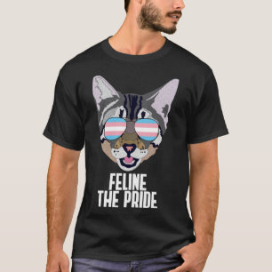 Feline The Pride  Cat Trans Pride T-Shirt