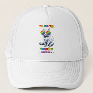 Feline The Purride - Cool Pride Cat LGBTQ Trucker Hat