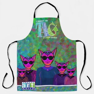 Feline trio apron
