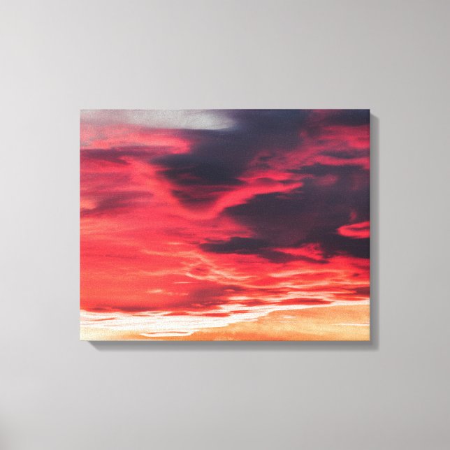 feline wave canvas print (Front)