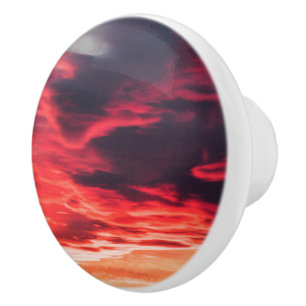 feline wave ceramic knob