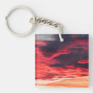 feline wave key ring