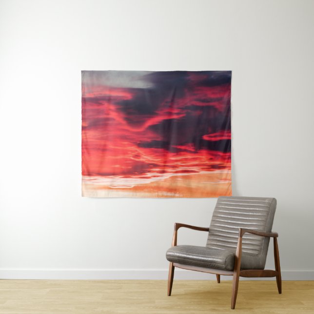 feline wave tapestry (In Situ (Horizontal))