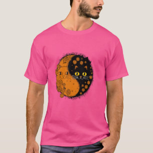 Feline Yin Yang Cat Harmony & Balance T-Shirt