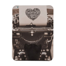 Felini Cat Typing Valentine's Heart -