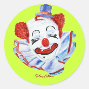 Felix Adler Clown Sticker