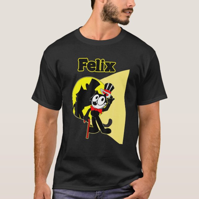 Felix Black-Cat Cartoon Top Hat (Front)