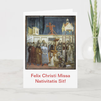 Felix Christi Missa Nativitatis Sit! Scida Holiday Card