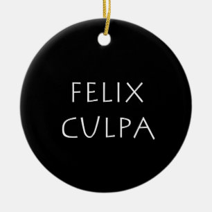 Felix culpa ceramic tree decoration