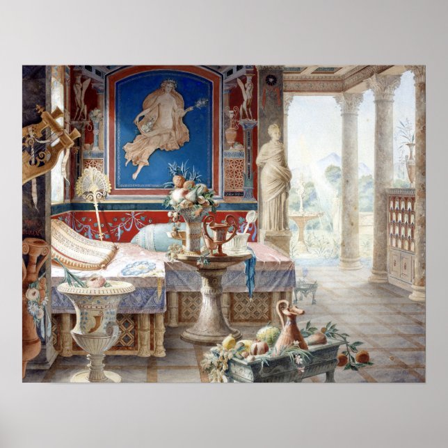 Félix Duban Architectural Fantasy Poster (Front)