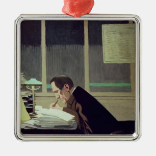 Felix Feneon  at 'La Revue Blanche', 1896 Metal Tree Decoration