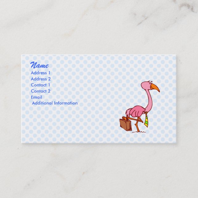 Felix Flamingo Business Card (Front)