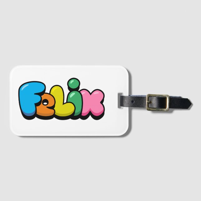 Felix Luggage Tag (Front Horizontal)