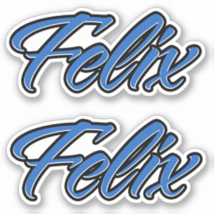 Felix name blue sticker Sticker Sticker Sticker