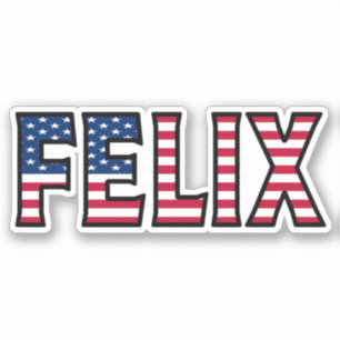 Felix Name Vorname USA Sticker Stickerset
