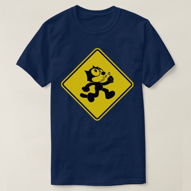 FELIX THE CAT CROSSING T-Shirt (Design Front)