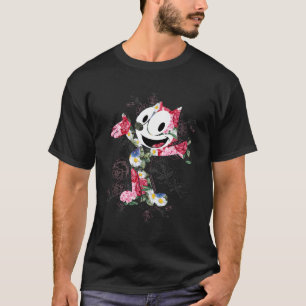 Felix The Cat Floral Fill T-Shirt
