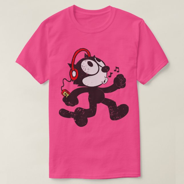 Felix The Cat Jammin T-Shirt (Design Front)