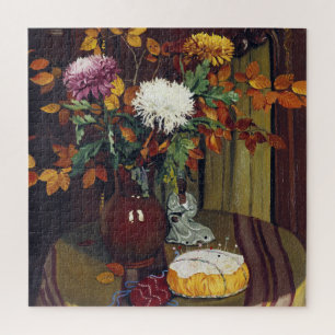 Felix Vallotton - Chrysanthemums And Autumn Jigsaw Puzzle
