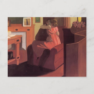 Felix Vallotton - Intimacy Couple in Interior Postcard