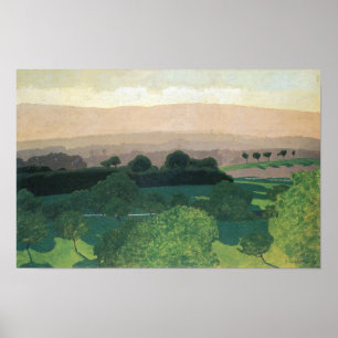 Felix Vallotton-Landscape in Romanel Poster