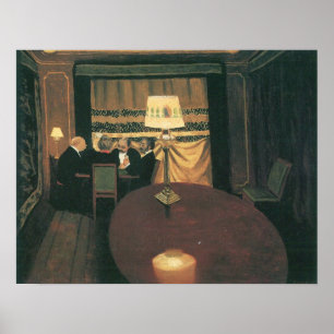 Felix Vallotton-Poker players Poster