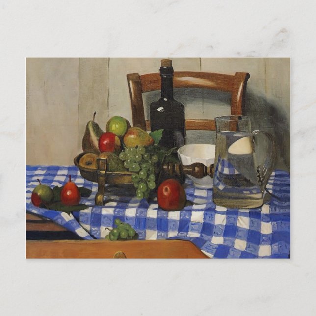 Felix Vallotton - Still Life with Blue Tablecloth Postcard (Front)