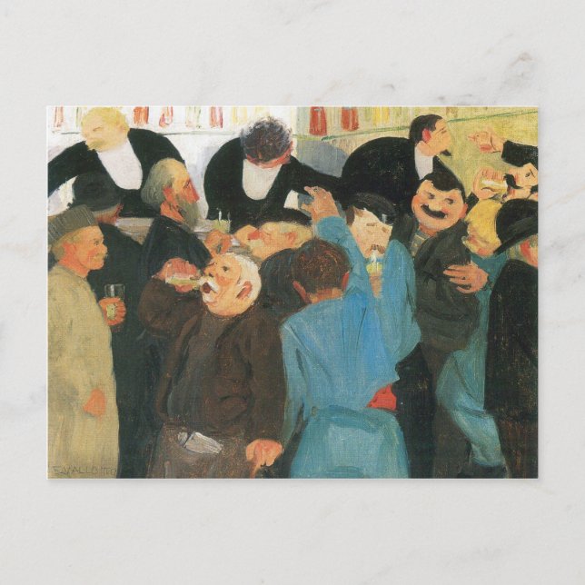 Felix Vallotton - The bistro Postcard (Front)